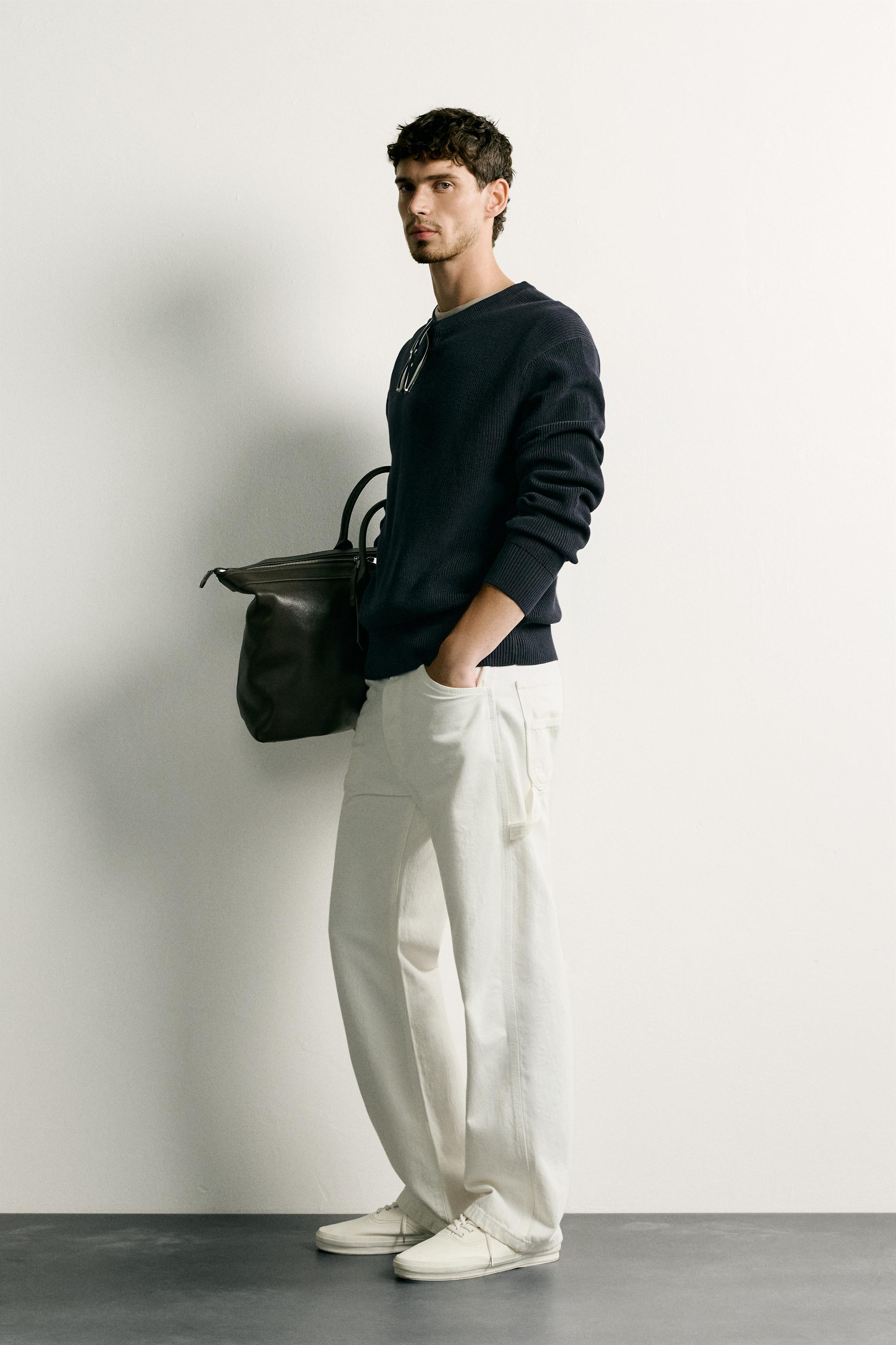 PULL REGULAR FIT EN MAILLE PERLÉE